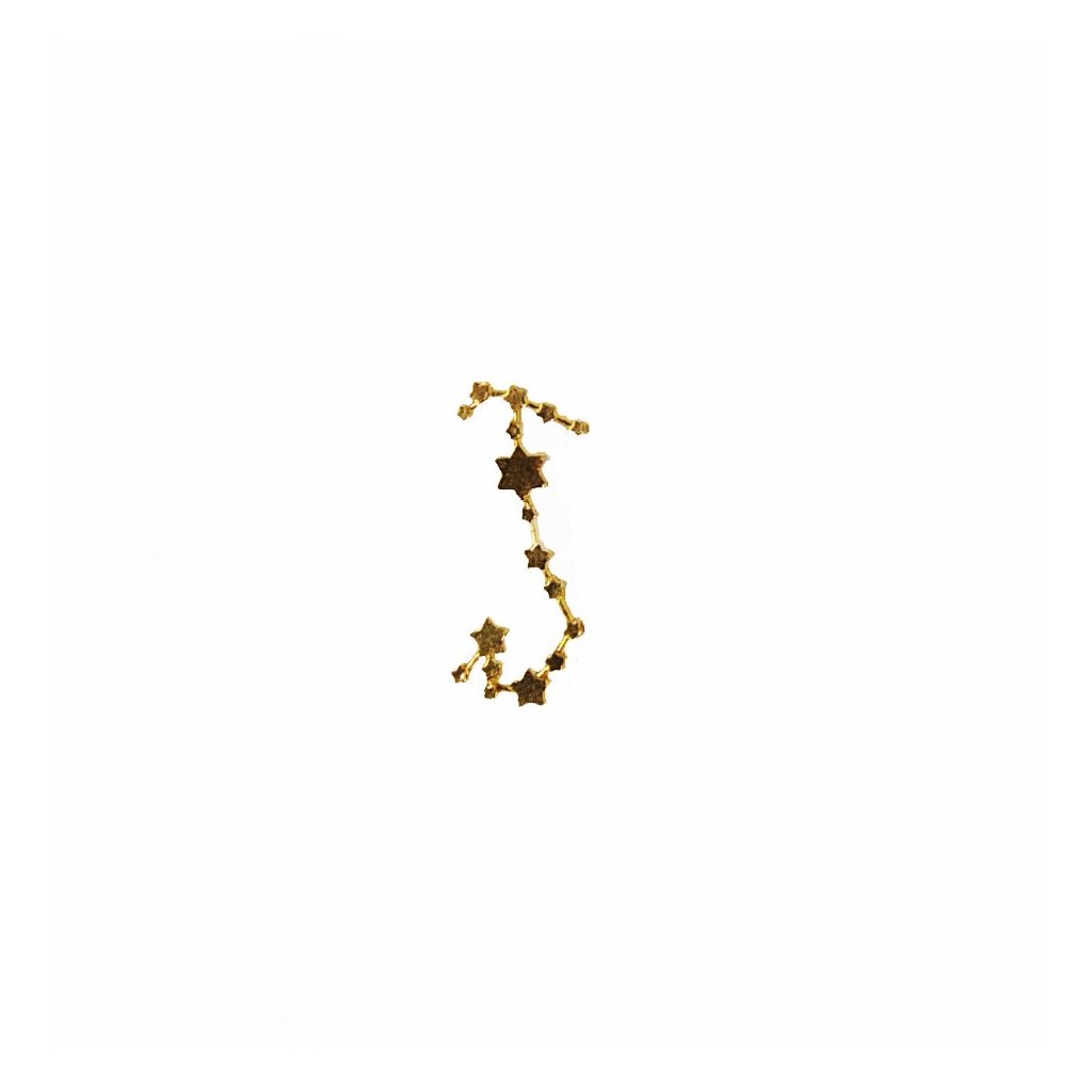 Scorpio constellation earring (single)