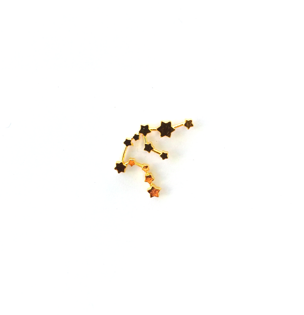 Aquarius constellation earring (single)