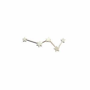 Cassiopeia and Big Dipper Constellation earrings (pair)