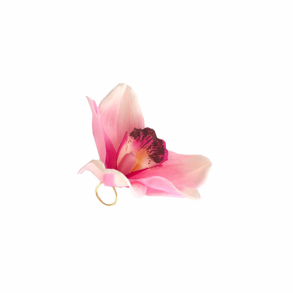 Coral Orchid Ring
