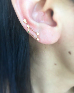 Lyra and Aquila Constellation earrings (pair)