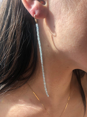 Twinkling Aquamarine Earring