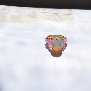 Opal × Pink Tourmaline