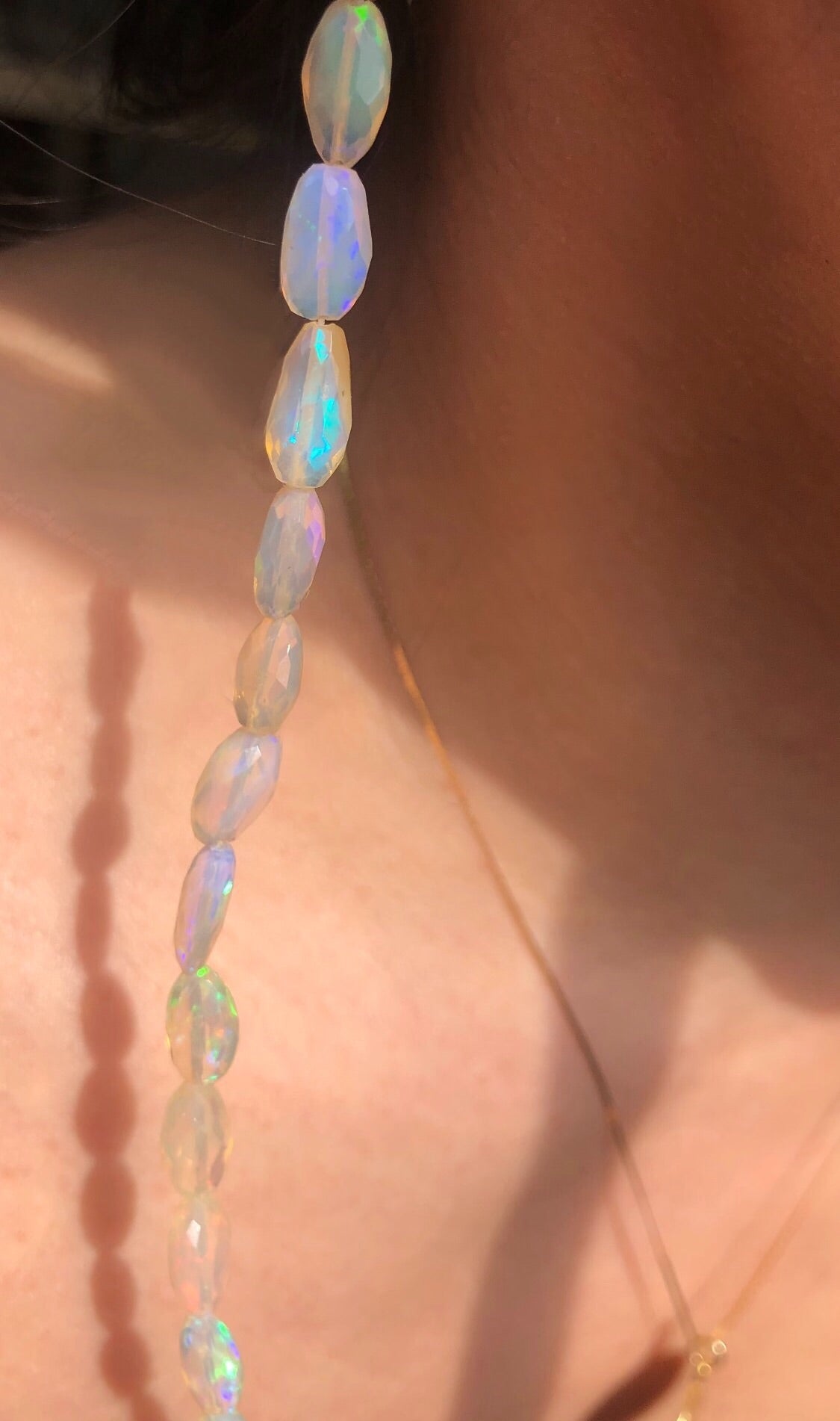 Twinkling Opal Earring