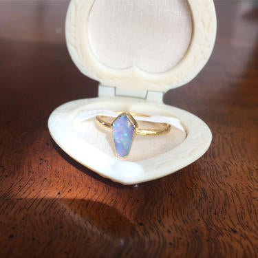 Pastel Rainbow Opal Ring
