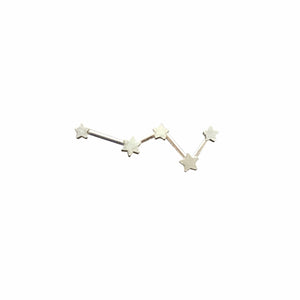 Cassiopeia constellation earring (single)