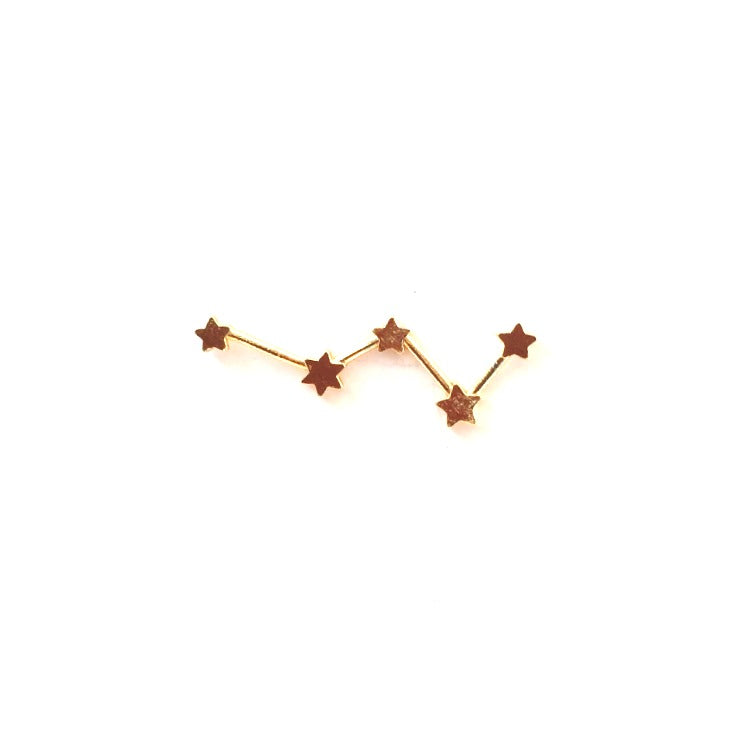 Cassiopeia and Big Dipper Constellation earrings (pair)