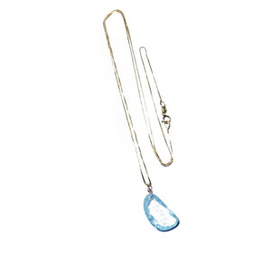 Rose Cut Aquamarine Necklace
