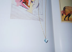 Mirror Cut Aquamarine Necklace