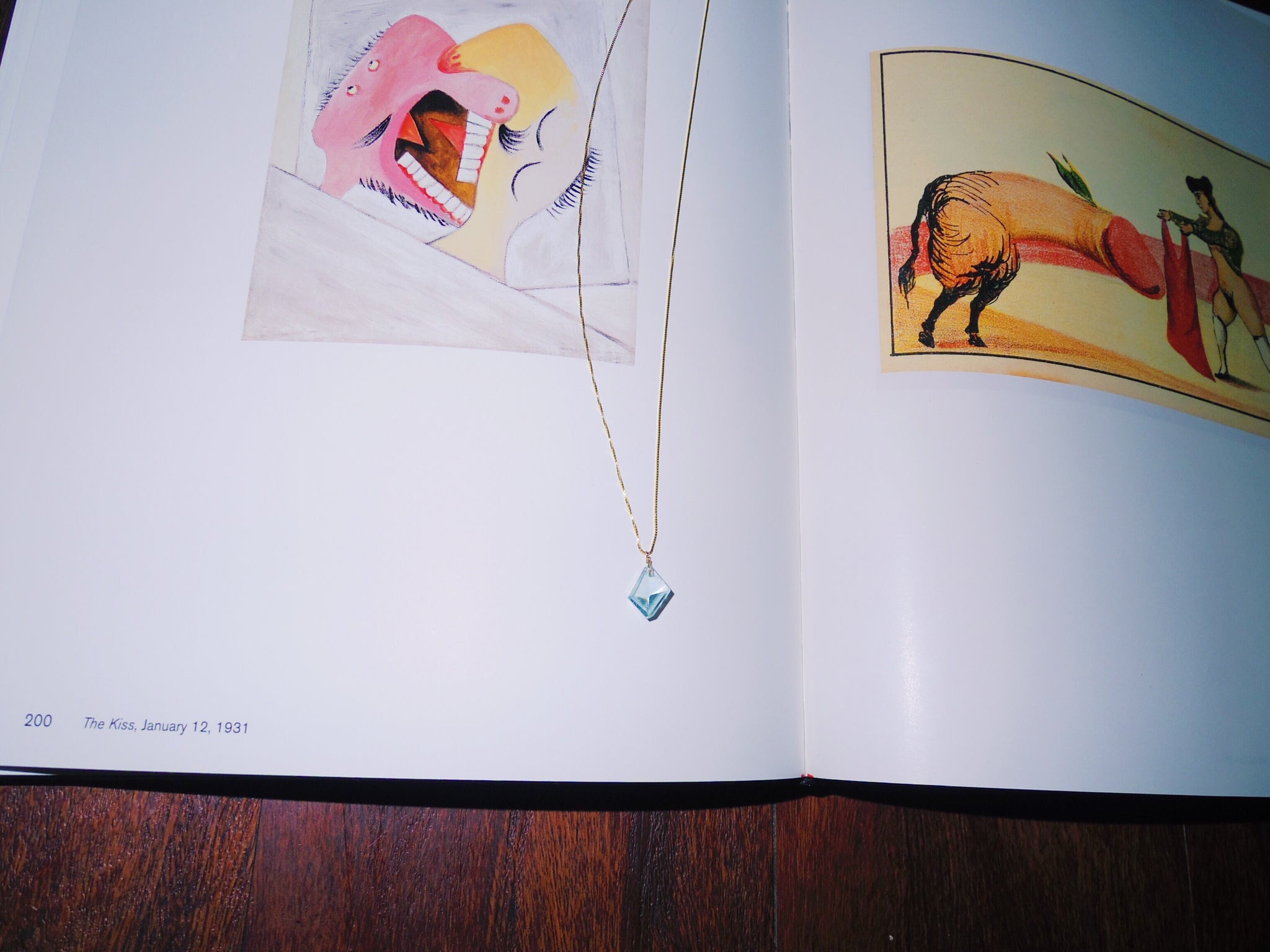 Mirror Cut Aquamarine Necklace
