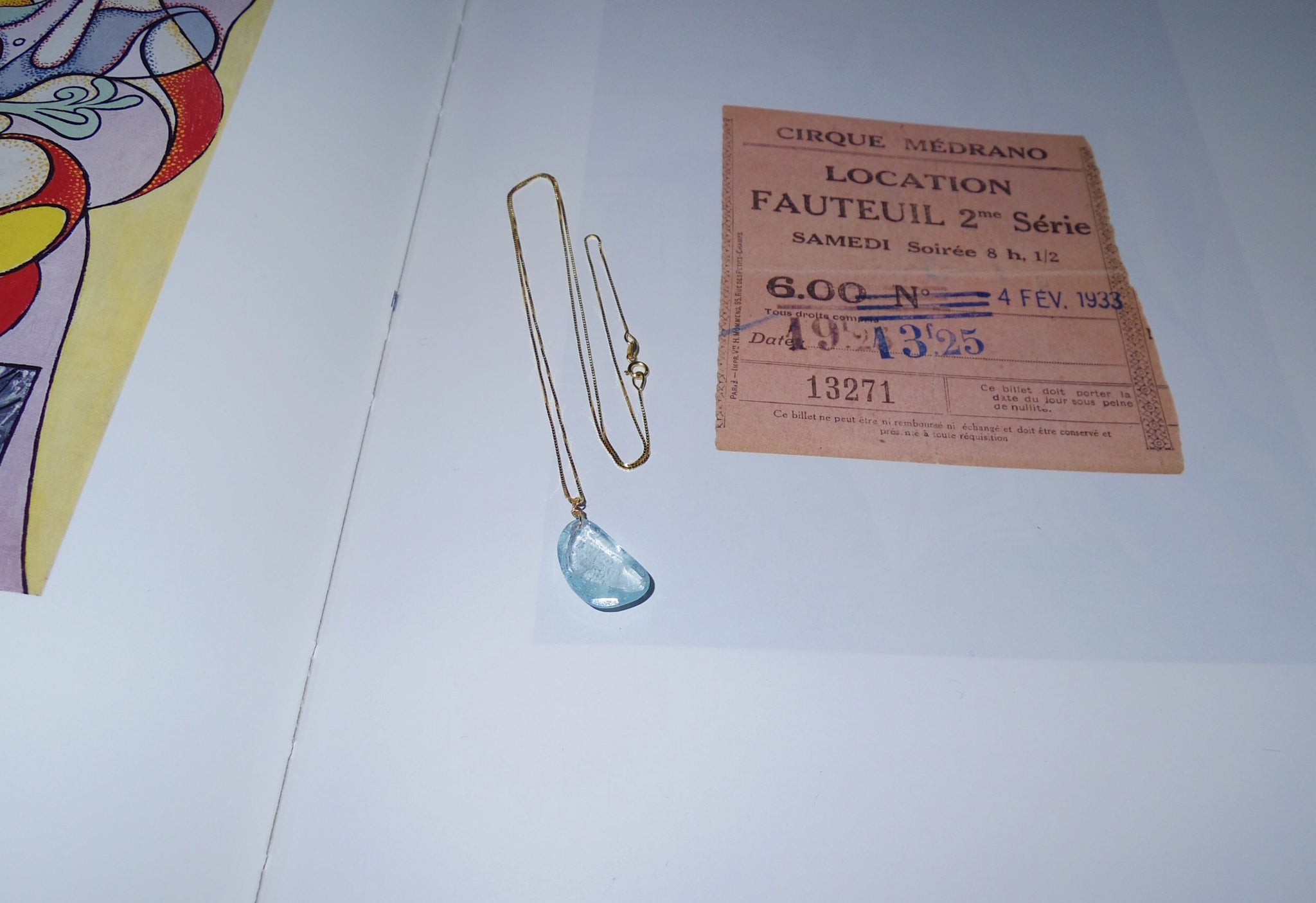 Rose Cut Aquamarine Necklace