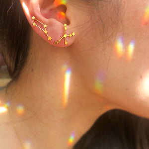 Lyra and Aquila Constellation earrings (pair)